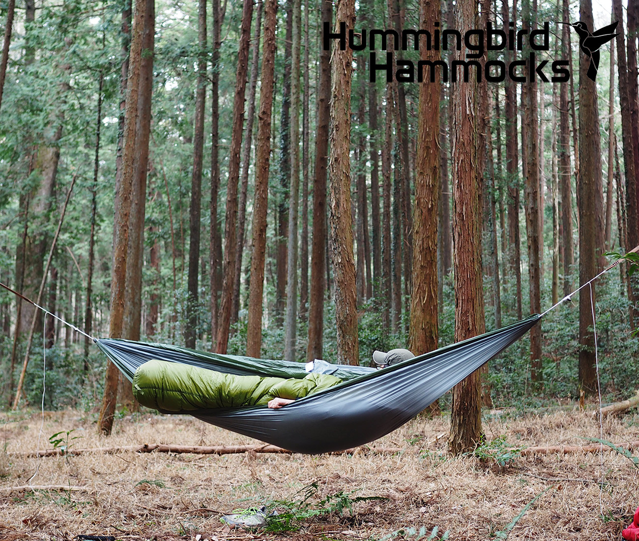 特価在庫東京)Hummingbird Hammocks ハミングバード シングルハンモック ツリーストラップ バグネット セット ハンモック